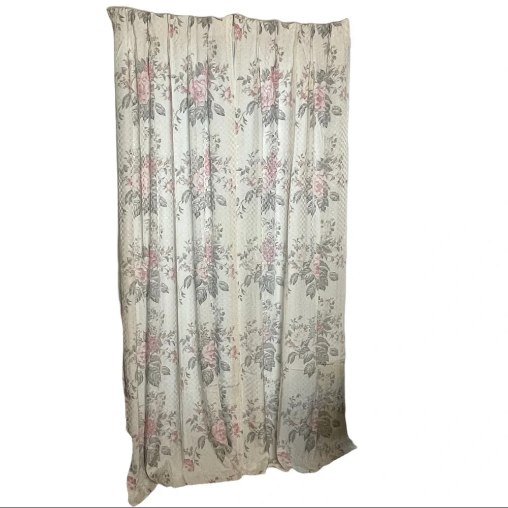 Vintage Handmade Pinch Pleated Drapes 84